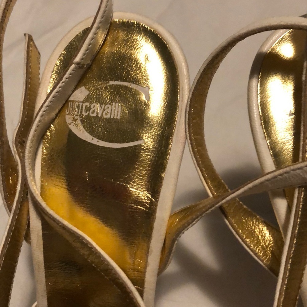 Vintage Just Cavalli calf skin Logo high heels - Picture 4 of 14
